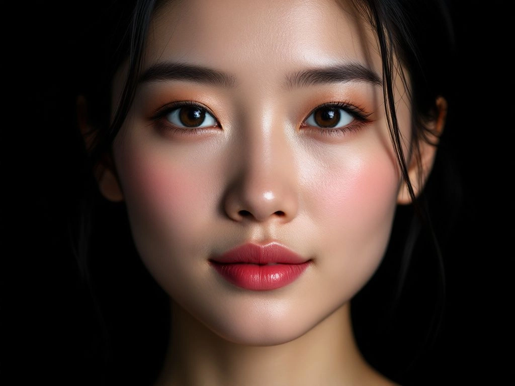 Portrait d'une jeune femme brune